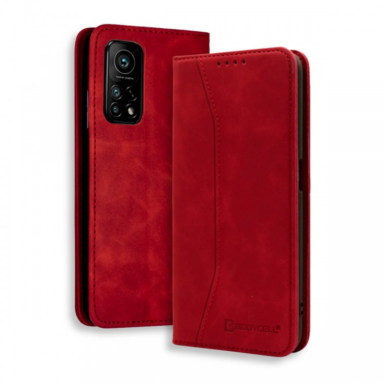 Bodycell Book Case Pu Leather Xiaomi Mi 10T/10T Pro Red
