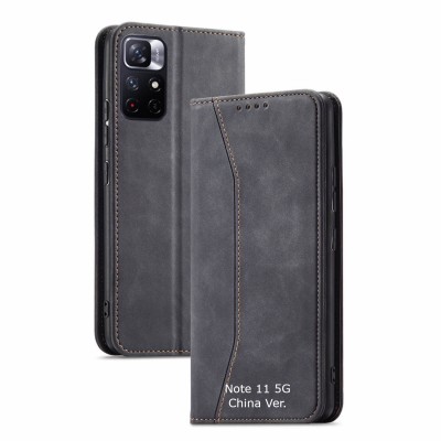 Bodycell Book Case Pu Leather Xiaomi Note 11T/Note 11s 5G/Poco M4 Pro 5G  Black