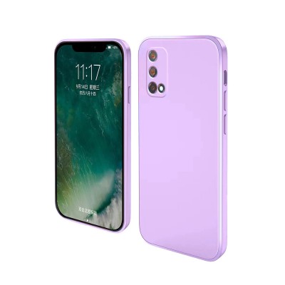 Bodycell Square Liquid Silicon Case Realme GT 5G Master Edition Light Violet