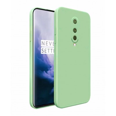 Bodycell Square Liquid Silicon Case Oneplus 8 Light Green