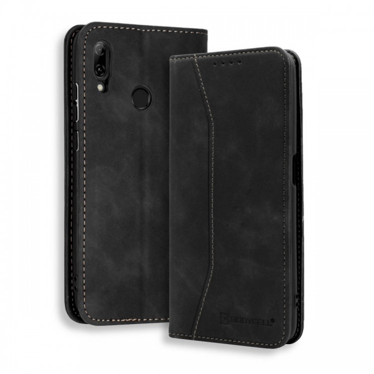 Bodycell Book Case Pu Leather Huawei P Smart 2019/Honor 10 Lite Black