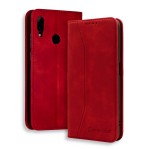 Bodycell Book Case Pu Leather Huawei P Smart 2019/Honor 10 Lite Red