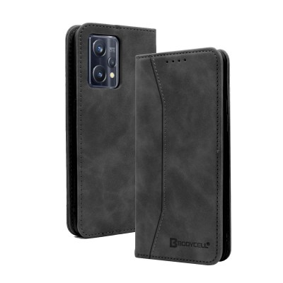 Bodycell Book Case Pu Leather Realme 9 4G/9 Pro Plus 5G Black