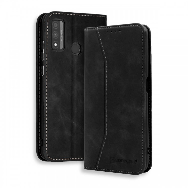 Bodycell Book Case Pu Leather Huawei P Smart 2020 Black