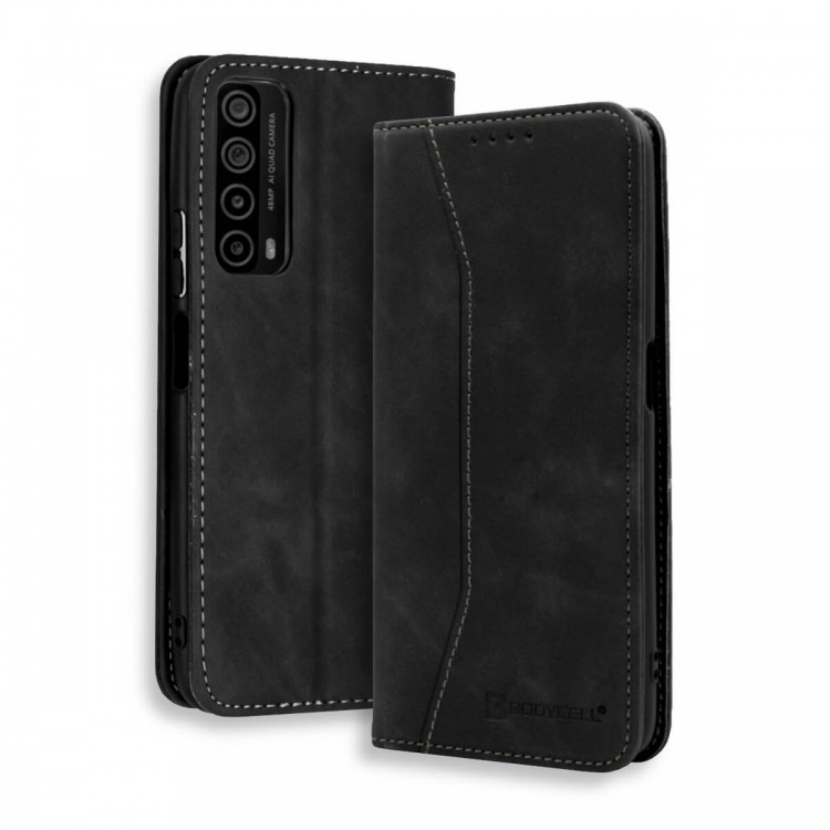 Bodycell Book Case Pu Leather Huawei P Smart 2021 Black