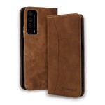 Bodycell Book Case Pu Leather Huawei P Smart 2021 Brown
