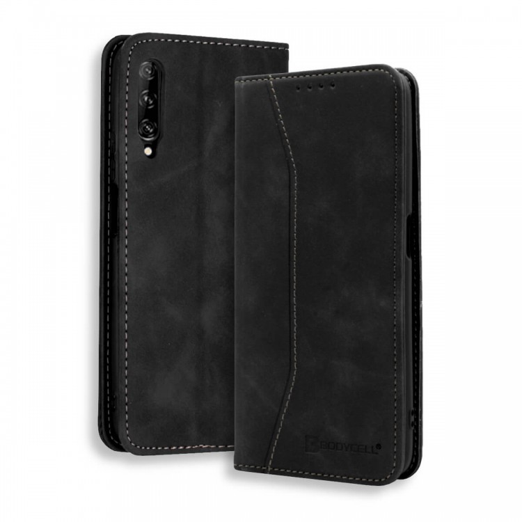 Bodycell Book Case Pu Leather Huawei P Smart Pro Black