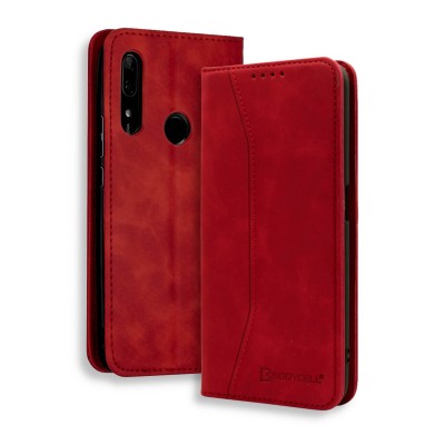 Bodycell Book Case Pu Leather Huawei P Smart Z Red