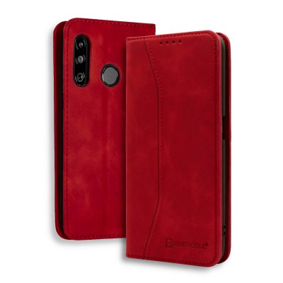 Bodycell Book Case Pu Leather Huawei P30 Lite Red