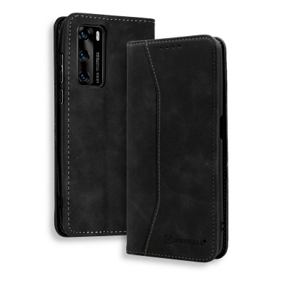 Bodycell Book Case Pu Leather Huawei P40  Black