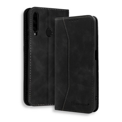 Bodycell Book Case Pu Leather Huawei P40 Lite E Black