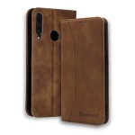 Bodycell Book Case Pu Leather Huawei P40 Lite E Brown