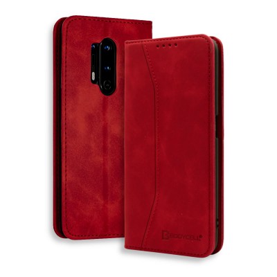 Bodycell Book Case Pu Leather OnePlus 8 Pro Red