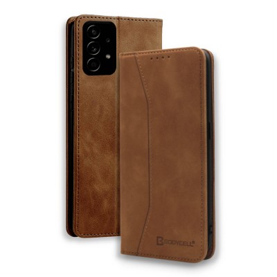 Bodycell Book Case Pu Leather Samsung A72 4G/5G Brown