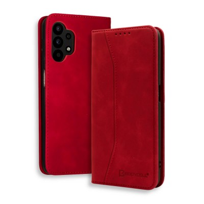 Bodycell Book Case Pu Leather Samsung A32 5G Red