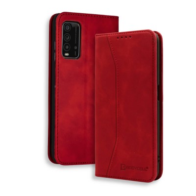 Bodycell Book Case Pu Leather Xiaomi Redmi 9T Red