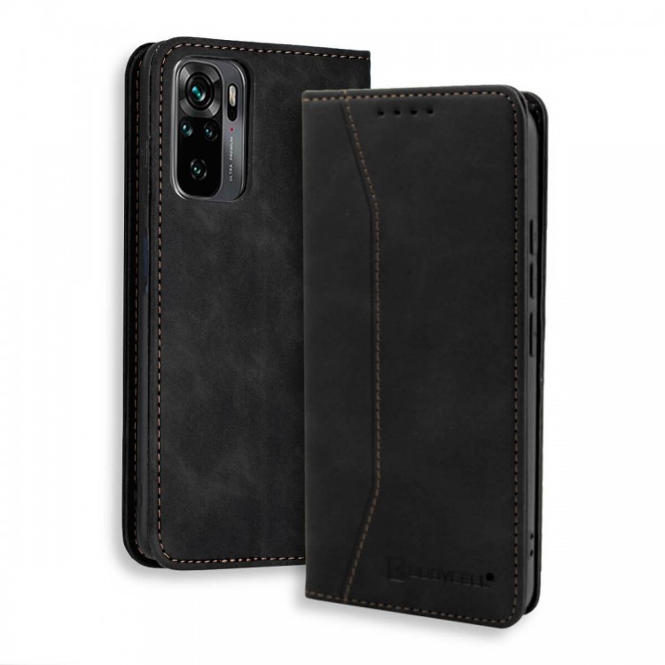 Bodycell Book Case Pu Leather Xiaomi Note 10/10s/Poco M5s Black