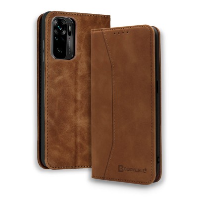 Bodycell Book Case Pu Leather Xiaomi Note 10/10s/Poco M5s Brown Bodycell Book Case Pu Leather Xiaomi Note 10/10s/Poco M5s Brown