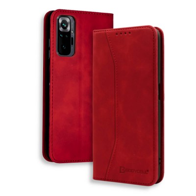 Bodycell Book Case Pu Leather Xiaomi Note 10 Pro Red