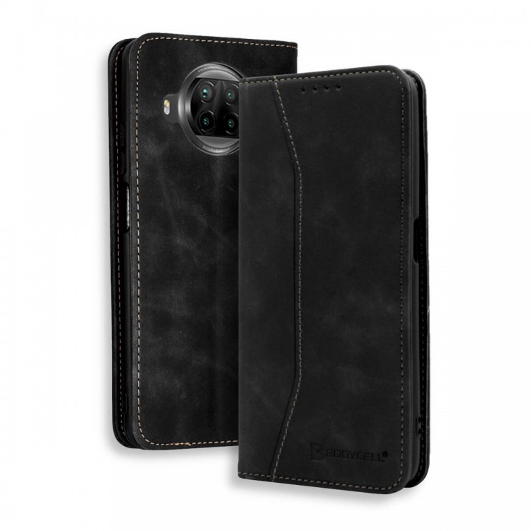 Bodycell Book Case Pu Leather Xiaomi Mi 10T Lite Black