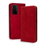 Bodycell Book Case Pu Leather Xiaomi Poco F3 5G Red