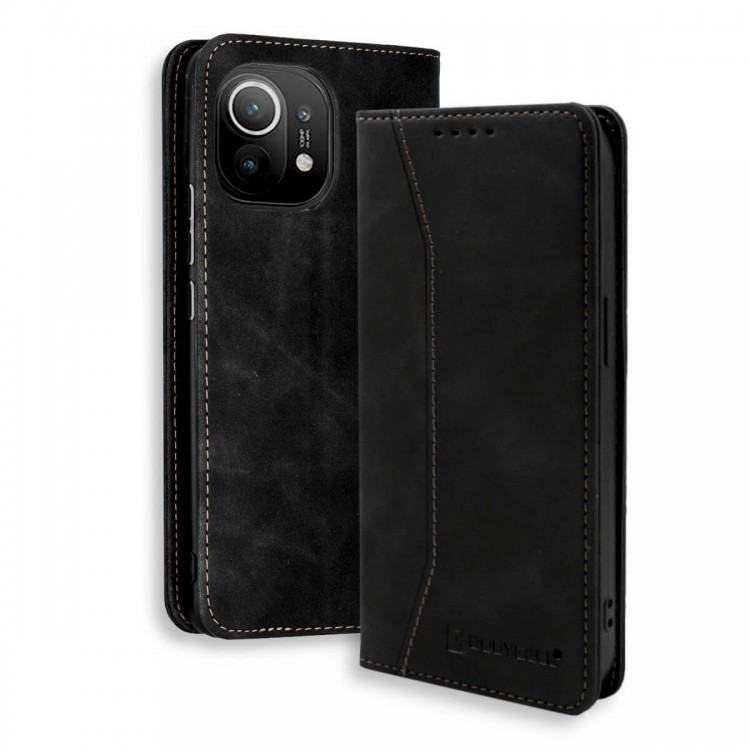 Bodycell Book Case Pu Leather Xiaomi Mi 11  Black