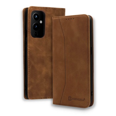 Bodycell Book Case Pu Leather OnePlus 9  Brown