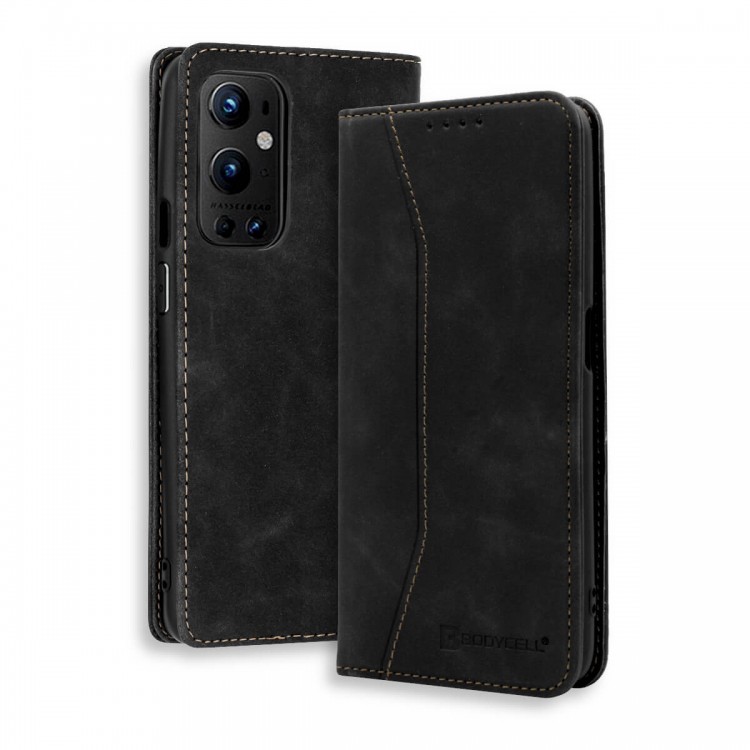 Bodycell Book Case Pu Leather OnePlus 9 Pro Black