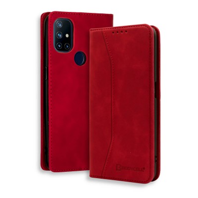 Bodycell Book Case Pu Leather OnePlus Nord N10 5G Red