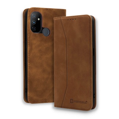 Bodycell Book Case Pu Leather OnePlus Nord N100 Brown