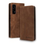 Bodycell Book Case Pu Leather Realme 7 4G Brown