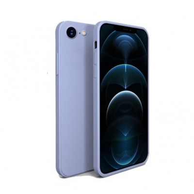 Bodycell Square Liquid Silicon Case iPhone 7/8/SE Light  Blue