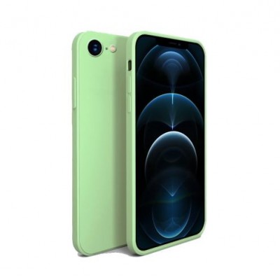 Bodycell Square Liquid Silicon Case iPhone 7/8/SE Light Green