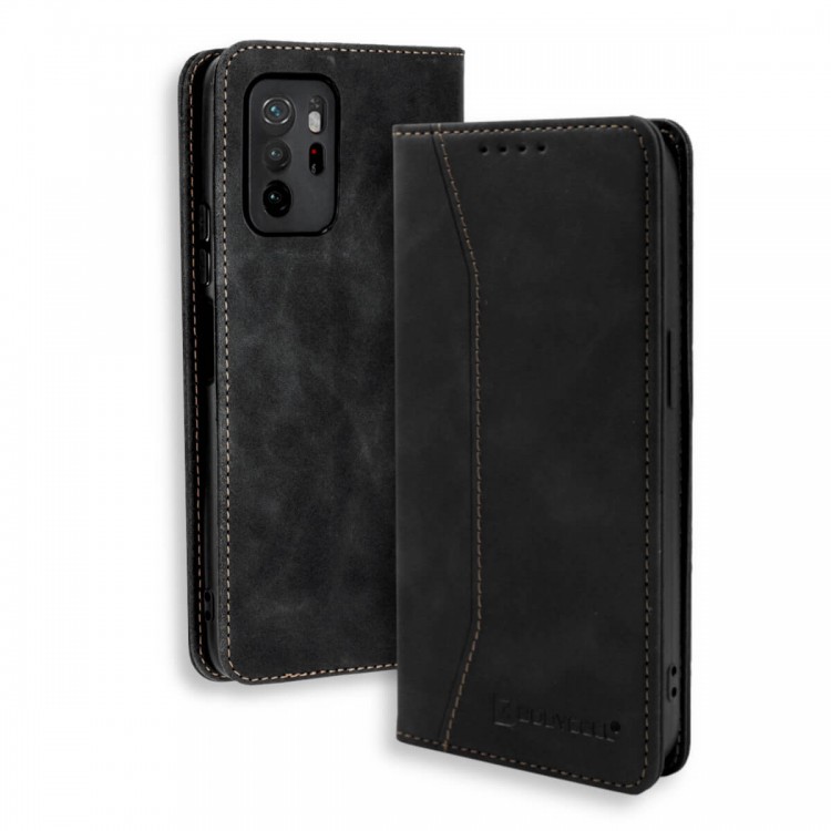Bodycell Book Case Pu Leather Xiaomi Poco M3 Pro 4G/5G Black
