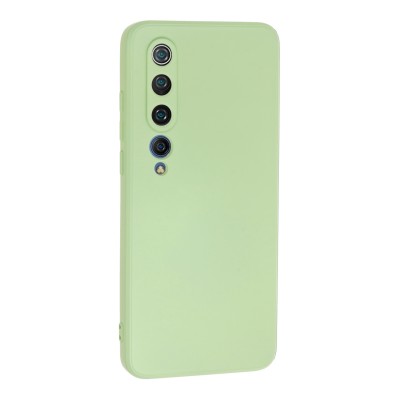 Bodycell Square Liquid Silicon Case Xiaomi Mi 10 5G Light Green