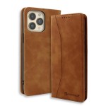 Bodycell Book Case Pu Leather iPhone 13 Pro Max Brown
