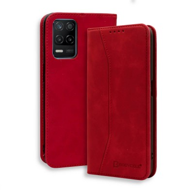 Bodycell Book Case Pu Leather Realme 8 5G Red