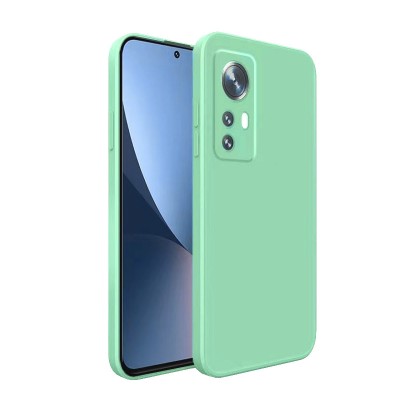 Bodycell Square Liquid Silicon Case Xiaomi 12 5G/12X/12S Light Green