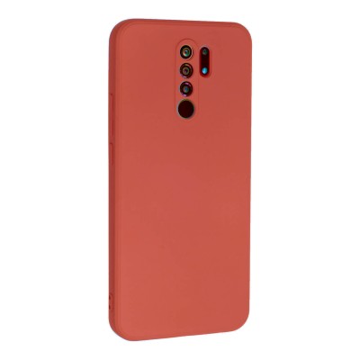 Bodycell Square Liquid Silicon Case Xiaomi Redmi 9/Poco M2 Red