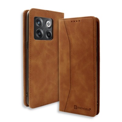 Bodycell Book Case Pu Leather Oneplus 10T 5G Brown