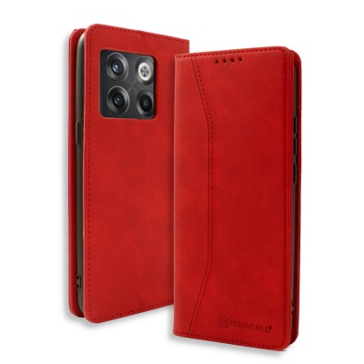 Bodycell Book Case Pu Leather Oneplus 10T 5G Red