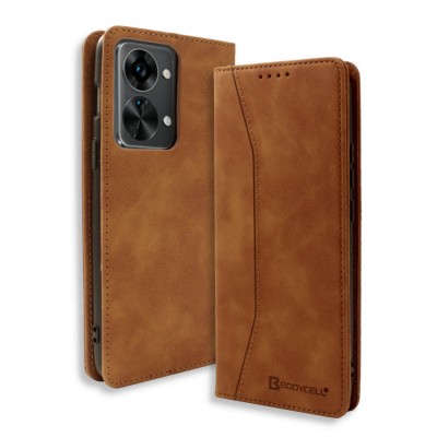 Bodycell Book Case Pu Leather Oneplus Nord 2T 5G Brown