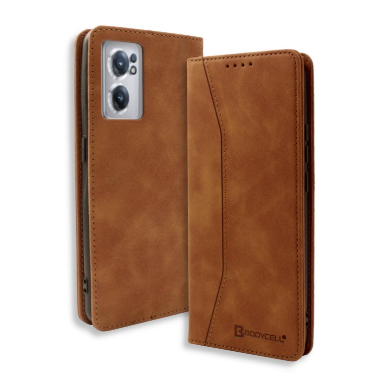 Bodycell Book Case Pu Leather Oneplus Nord CE 2 5G Brown