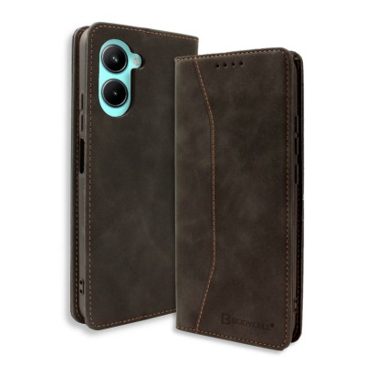 Bodycell Book Case Pu Leather Realme C33 Black