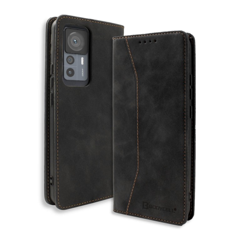 Bodycell Book Case Pu Leather Xiaomi 12T 5G/12T Pro Black