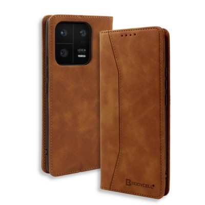 Bodycell Book Case Pu Leather Xiaomi 13 Pro 5G Brown
