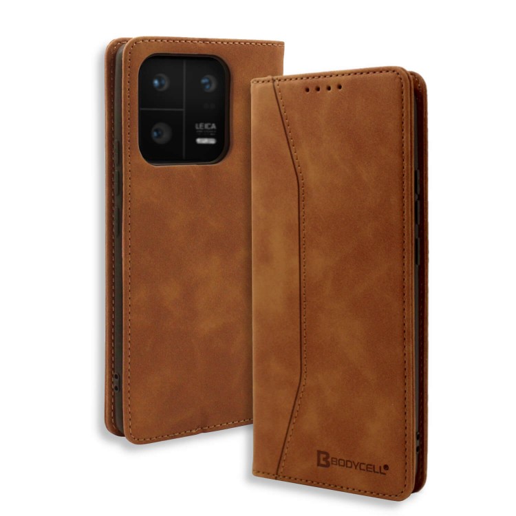 Bodycell Book Case Pu Leather Xiaomi 13 Pro 5G Brown