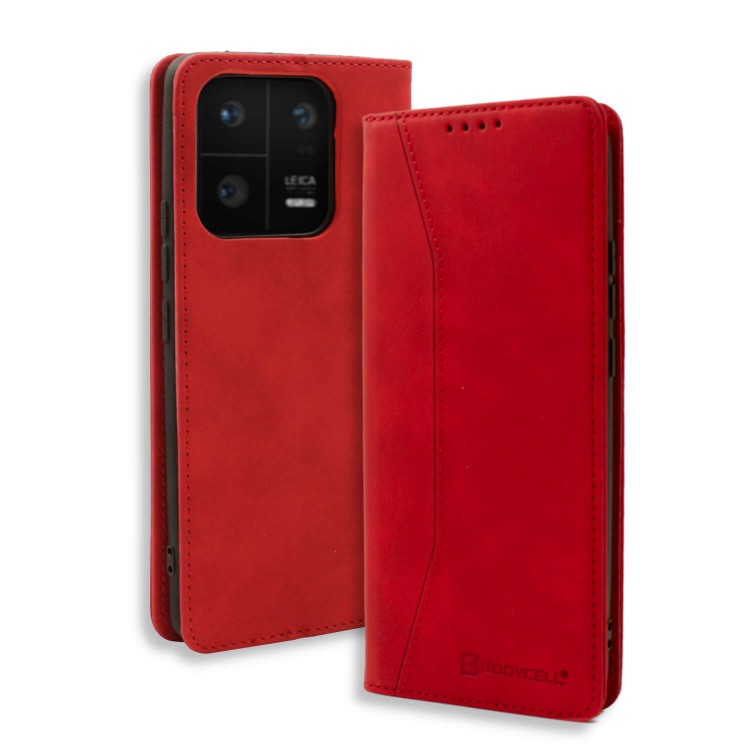 Bodycell Book Case Pu Leather Xiaomi 13 Pro 5G Red