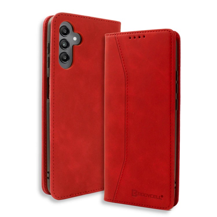 Bodycell Book Case Pu Leather Samsung A34 5G Red Bodycell Book Case Pu Leather Samsung A34 5G Red