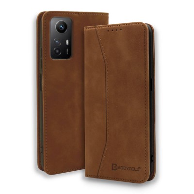 Bodycell Book Case Pu Leather Xiaomi Note 12S Brown